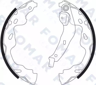FOMAR FRICTION fo9086 -  Комплект тормозных колодок